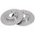 2 brake discs full Ø 258 mm 10 mm A.B.S. for CITROËN AX and others
