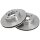 2 brake discs ventilated Ø 276 mm 22 mm A.B.S. for MAZDA RX-7