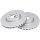 2 brake discs ventilated Ø 284 mm 22 mm A.B.S. for FIAT STILO and others