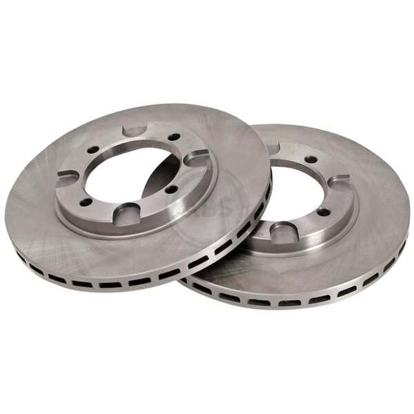 2 brake discs ventilated Ø 236 mm 18 mm A.B.S. for MITSUBISHI LANCER and others