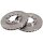 2 brake discs ventilated Ø 236 mm 18 mm A.B.S. for MITSUBISHI LANCER and others
