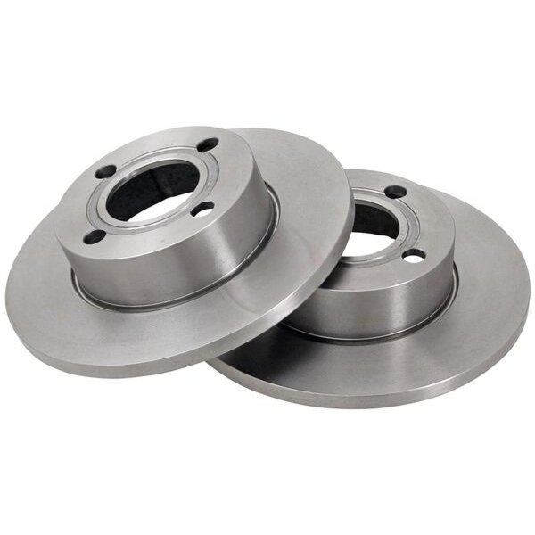 2 brake discs fully non-ventilated Ø 256 mm 13 mm A.B.S. for AUDI 80 and others