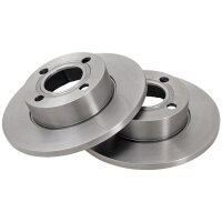 2 brake discs fully non-ventilated Ø 256 mm 13 mm...