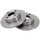 2 brake discs fully non-ventilated Ø 256 mm 13 mm A.B.S. for AUDI 80 and others