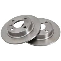 2 brake discs full Ø 228 mm 9 mm A.B.S. for VOLVO...