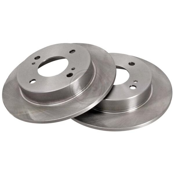 2 brake discs full Ø 258 mm 9 mm A.B.S. suitable for NISSAN PRIMERA