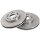 2 brake discs ventilated Ø 275 mm 28 mm A.B.S. for LEXUS LS and others