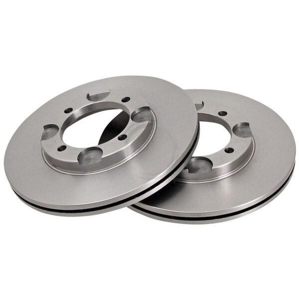 2 brake discs ventilated Ø 242 mm 19 mm A.B.S. for HYUNDAI LANTRA and others