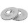 2 brake discs ventilated Ø 276 mm 24 mm A.B.S. for MITSUBISHI PAJERO and others