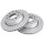 2 brake discs ventilated Ø 269 mm 20 mm A.B.S. for AUDI 100 and others