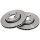 2 brake discs ventilated Ø 260 mm 24 mm A.B.S. for FORD ESCORT and others