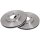 2 brake discs ventilated Ø 282 mm 24 mm A.B.S. for CHRYSLER VOYAGER and others