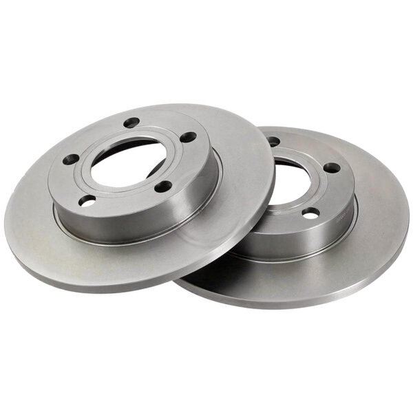 2 brake discs fully non-ventilated Ø 245 mm 10 mm A.B.S. for AUDI 80 and others
