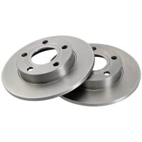 2 brake discs fully non-ventilated Ø 245 mm 10 mm...
