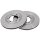 2 brake discs ventilated Ø 272 mm 22 mm A.B.S. for MAZDA and others