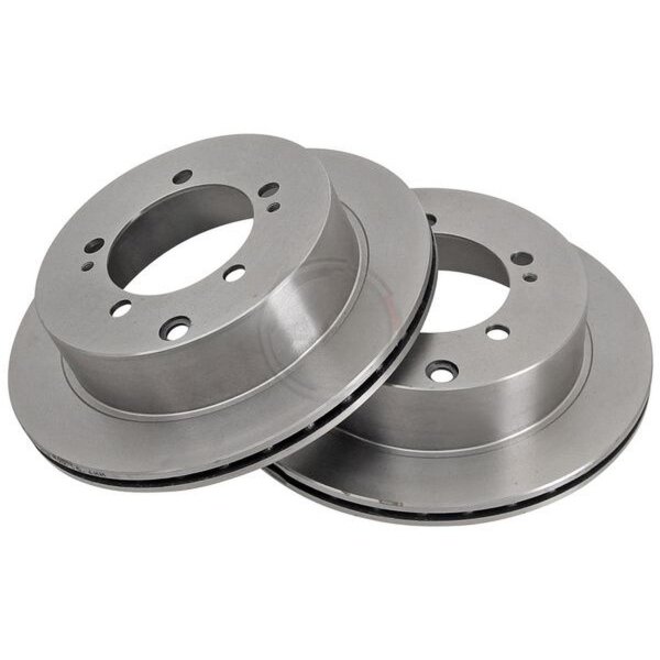 2 brake discs ventilated Ø 266 mm 18 mm A.B.S. for MITSUBISHI SIGMA