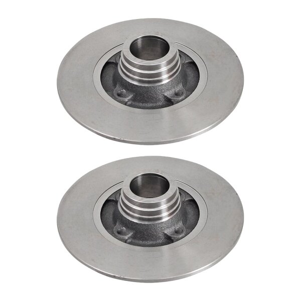 2 brake discs full Ø 238 mm 8 mm A.B.S. for RENAULT CLIO and others