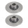 2 brake discs full Ø 238 mm 8 mm A.B.S. for RENAULT CLIO and others