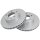 2 brake discs ventilated Ø 280 mm 24 mm A.B.S. for PEUGEOT BOXER and others