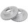 2 brake discs ventilated Ø 300 mm 24 mm A.B.S. for PEUGEOT BOXER and others