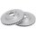 2 brake discs ventilated Ø 255 mm 25 mm A.B.S. for TOYOTA CARINA and others