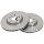 2 brake discs ventilated Ø 284 mm 22 mm A.B.S. for e.g. ALFA ROMEO GTV