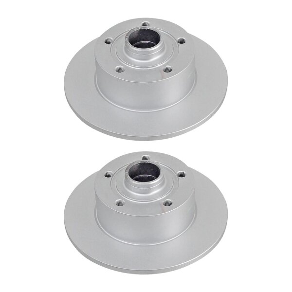 2 brake discs fully non-ventilated Ø 245 mm 10 mm A.B.S. for AUDI A4 and others