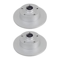 2 brake discs fully non-ventilated Ø 245 mm 10 mm...