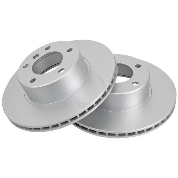 2 brake discs ventilated Ø 296 mm 22 mm A.B.S. for BMW 5 Series and others