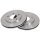 2 brake discs ventilated Ø 267 mm 26.3 mm A.B.S. for BUICK REGAL and others