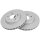 2 brake discs ventilated Ø 288 mm 25 mm A.B.S. for MB C-CLASS and others