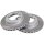 2 brake discs ventilated Ø 266 mm 18 mm A.B.S. for MITSUBISHI STARION