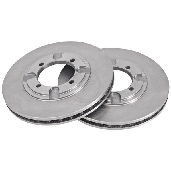 2 brake discs ventilated Ø 256 mm 24 mm A.B.S. for MITSUBISHI LANCER and others