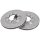 2 brake discs ventilated Ø 256 mm 24 mm A.B.S. for MITSUBISHI LANCER and others
