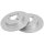 2 brake discs full Ø 260 mm 10 mm A.B.S. for PROTON PERSONA and others