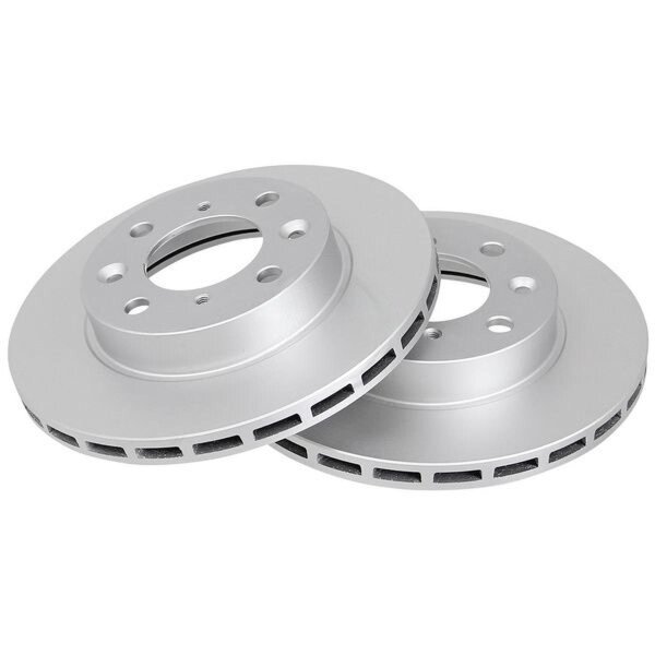 2 brake discs ventilated Ø 236 mm 18 mm A.B.S. for MITSUBISHI COLT and others