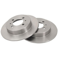 2 brake discs full Ø 258 mm 9 mm A.B.S. for NISSAN...