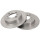 2 brake discs full Ø 258 mm 9 mm A.B.S. for NISSAN ALMERA and others