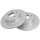 2 brake discs full Ø 304 mm 12.7 mm A.B.S. for LAND ROVER II and others