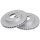 2 brake discs ventilated Ø 256 mm 24 mm A.B.S. for e.g. MITSUBISHI SPACE