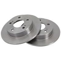 2 brake discs full Ø 258 mm 9 mm A.B.S. for NISSAN...
