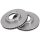2 brake discs ventilated Ø 311 mm 32 mm A.B.S. for TOYOTA LAND