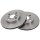 2 brake discs ventilated Ø 254 mm 18 mm A.B.S. for TOYOTA PASEO and others