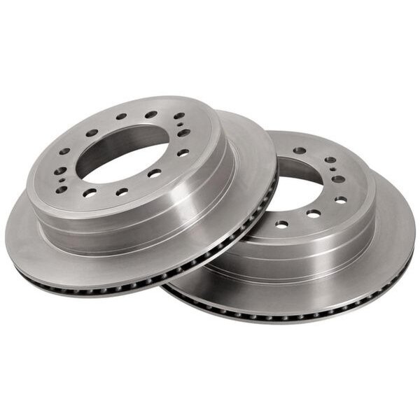 2 brake discs ventilated Ø 312 mm 18 mm A.B.S. for TOYOTA LAND and others