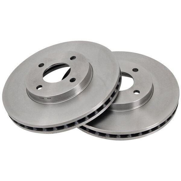 2 brake discs ventilated Ø 257 mm 26 mm A.B.S. for NISSAN SUNNY and others