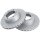 2 brake discs internally ventilated Ø 290 mm 20 mm A.B.S. for MITSUBISHI