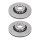 2 Bremsscheiben belüftet Ø 323 mm 30 mm A.B.S. für u.a. AUDI A8