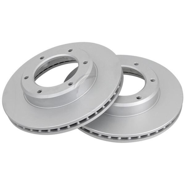 2 brake discs ventilated Ø 286 mm 25 mm A.B.S. for TOYOTA LAND