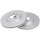 2 brake discs ventilated Ø 280 mm 25 mm A.B.S. for OPEL ASTRA and others