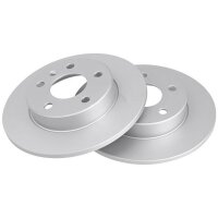 2 brake discs full Ø 264 mm 10 mm A.B.S. for OPEL...
